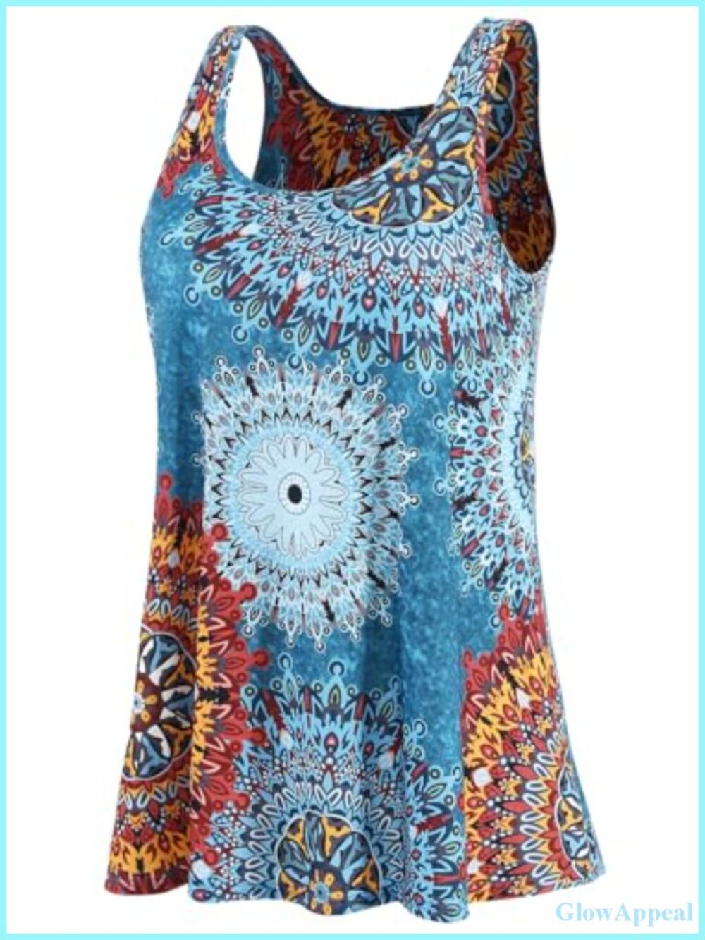 Women's Tank Top with Built-in Bra, Loose Flowy Pleated Sleeveless, Soft Wide